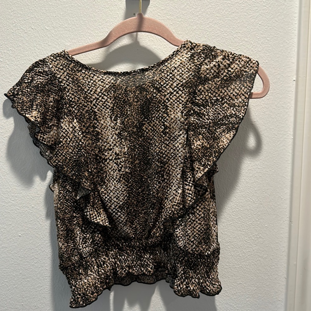 NWT papaya top by haute monde M